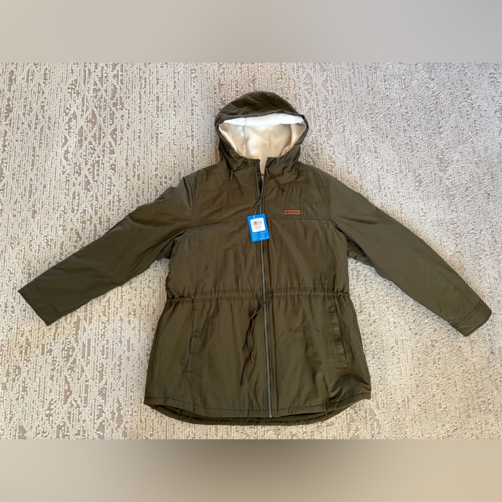 Columbia Chatfield Hill Olive Green Women's Jacket - 2X